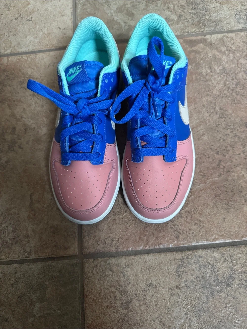 Nike Kids Blue, Pink & Mint Low-Top Sneakers